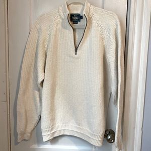 Men’s Woolrich quarter zip sweater